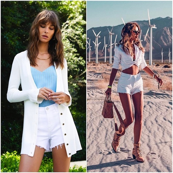 NWT L'AGENCE 90s High Rise Distressed Denim Frayed Raw Hem Cutoff Jean Shorts 25 - Picture 1 of 16